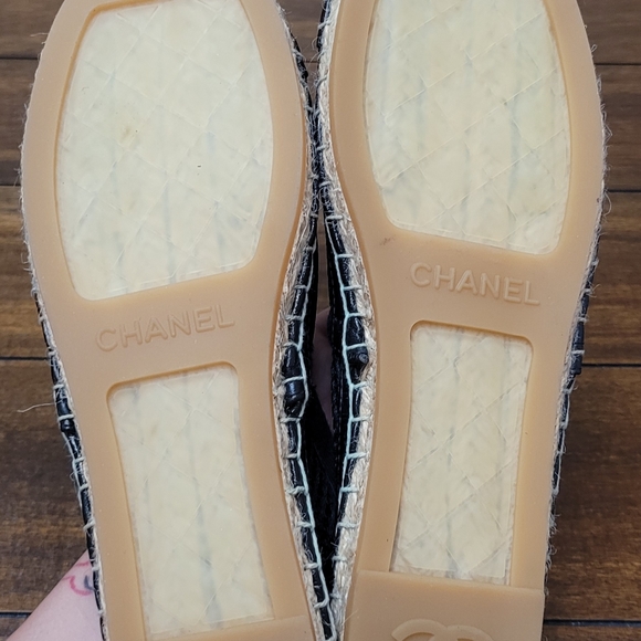 AUTHENTIC CC CHANEL ESPADRILLES 38 EU - Picture 5 of 11
